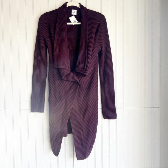 Cabi Size S Long Sleeve Regal Cardigan Style 3350 In Mulberry New! - Picture 3 of 8